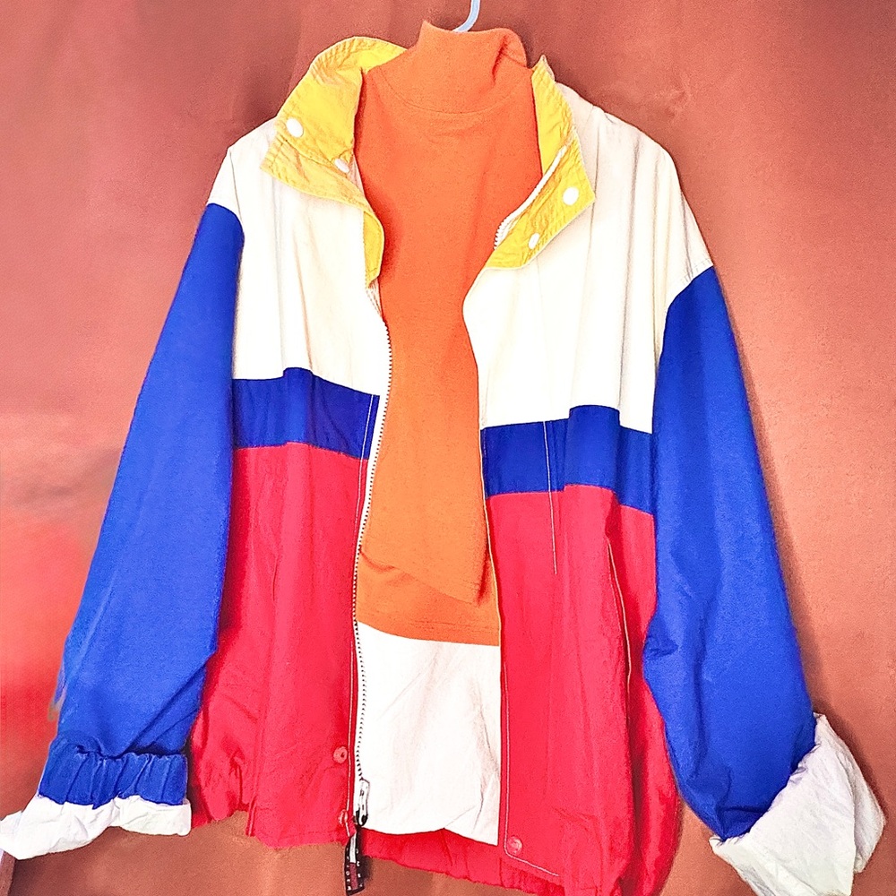 Vintage Tommy Hilfiger Color Block Nautical Windbreaker